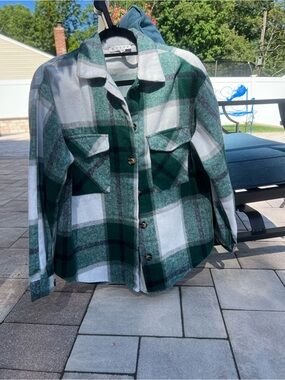Effortless Ease Plaid Shacket by HYFVE